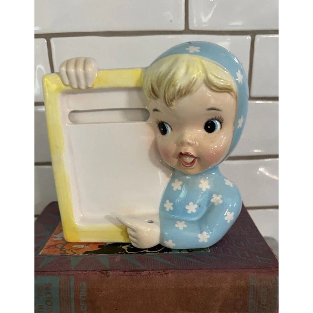 Vintage Napco Miss Cutie Pie Dry Erase Board